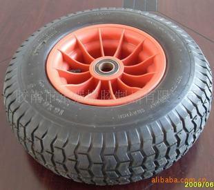 50-8塑料轮毂式橡胶充气轮 园林机械轮子